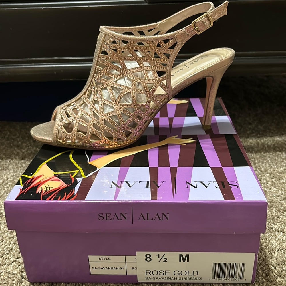 Rose gold heels